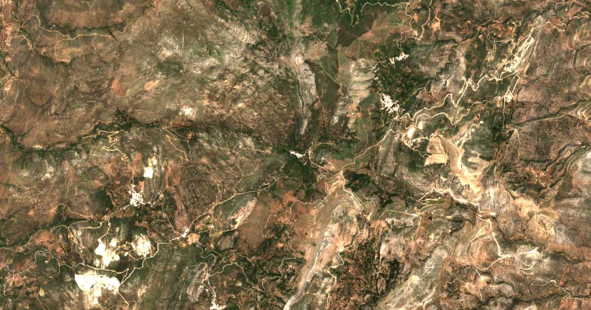 Carte satellite de Keramotí