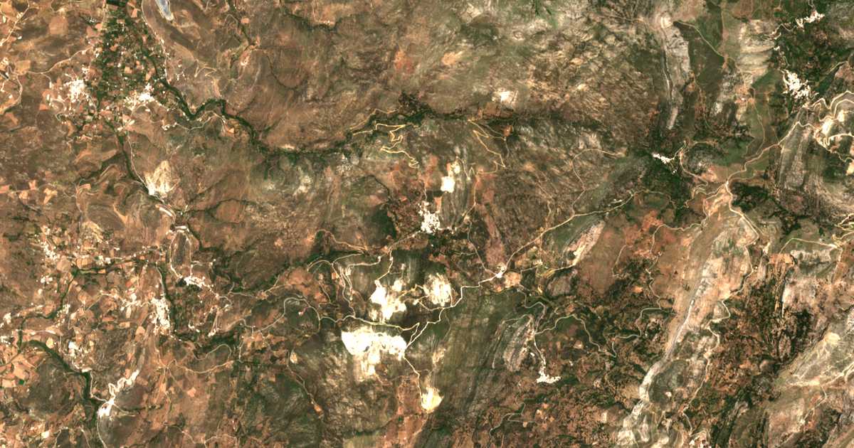 Carte satellite de Kinídaros