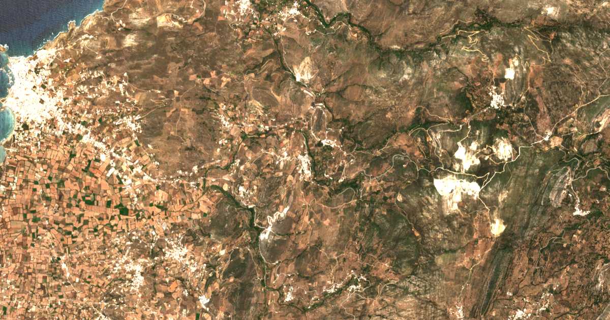 Carte satellite de Melanés