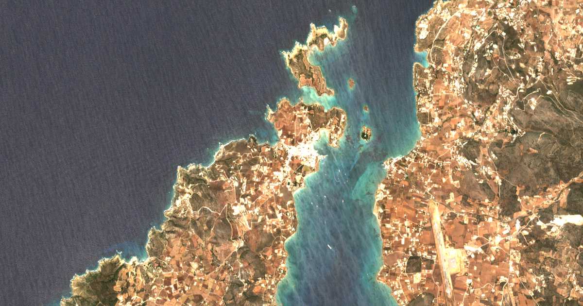 Carte satellite de Antíparos