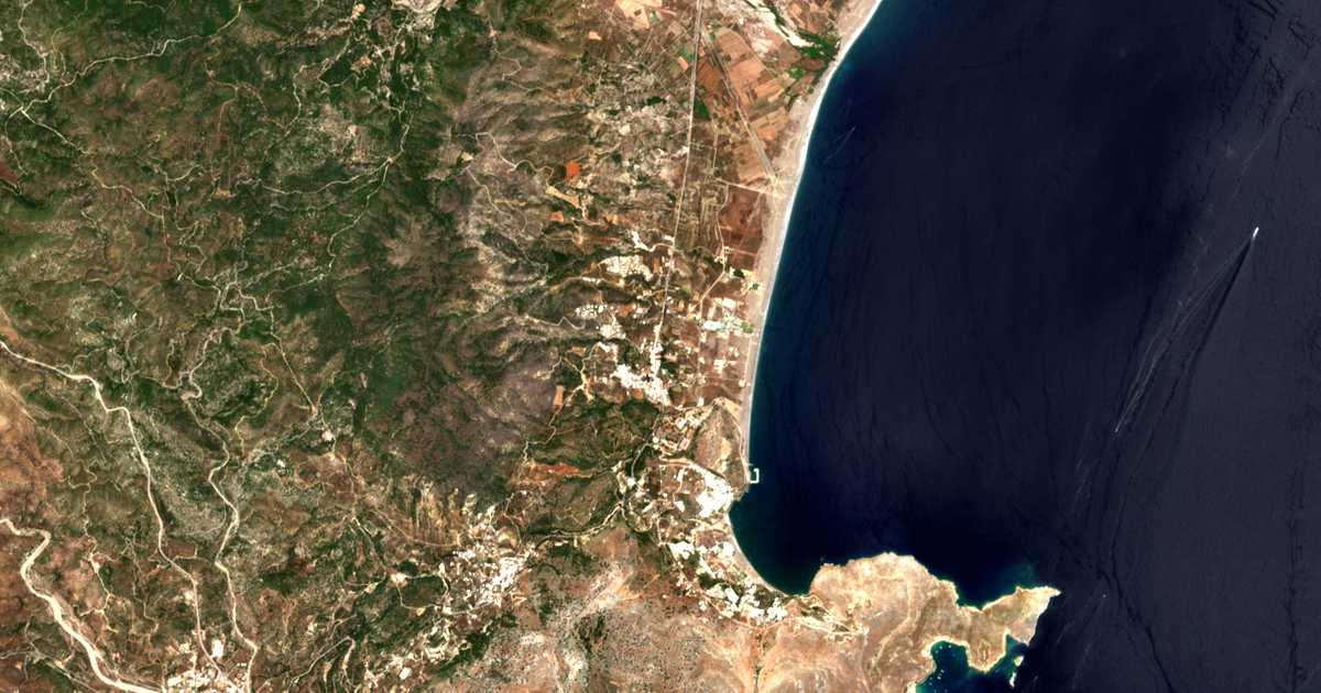 Carte satellite de Kálathos