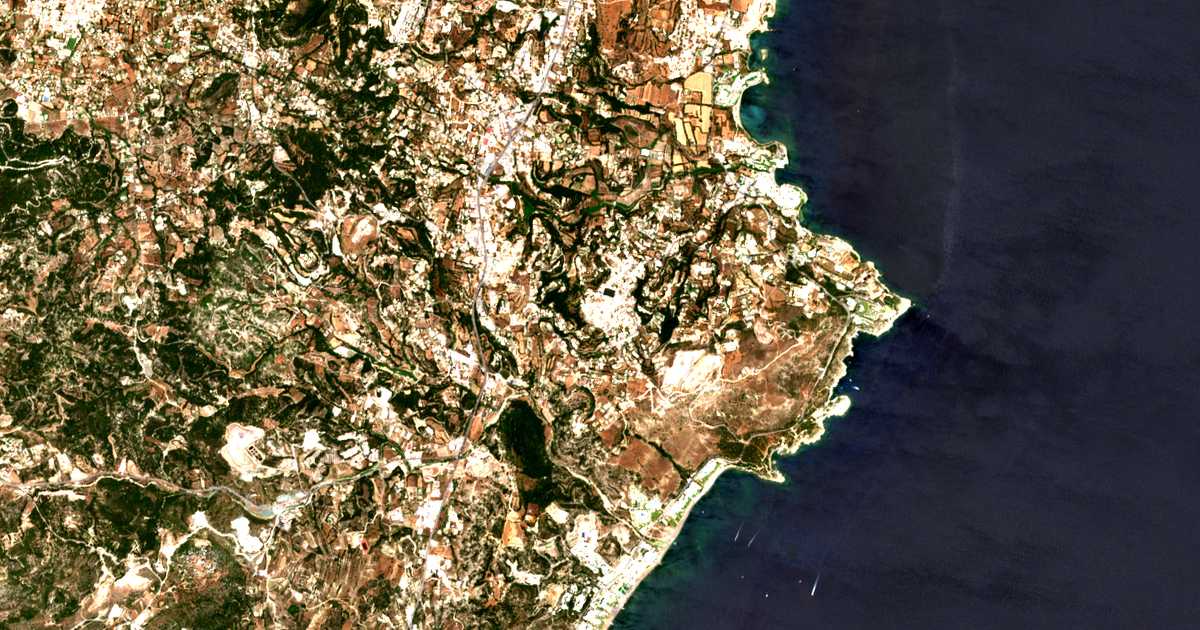 Carte satellite de Koskinoú