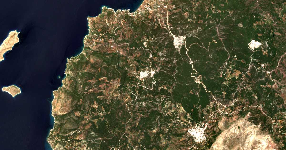 Carte satellite de Kritinía