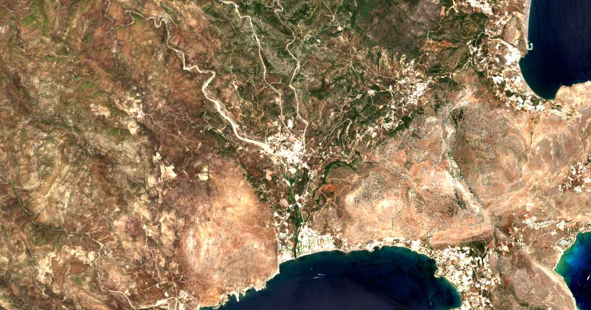 Carte satellite de Lárdos