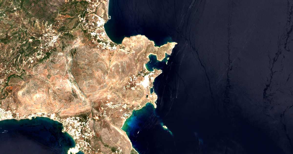 Carte satellite de Lindos