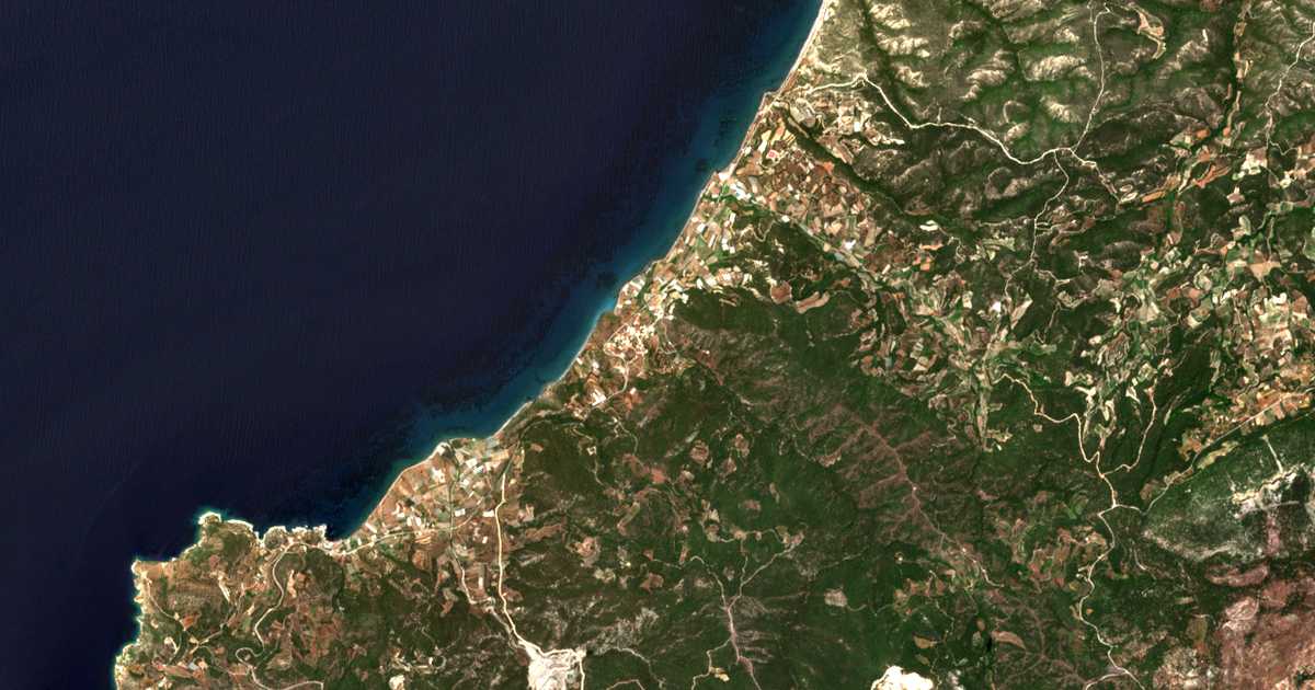 Carte satellite de Mandrikón