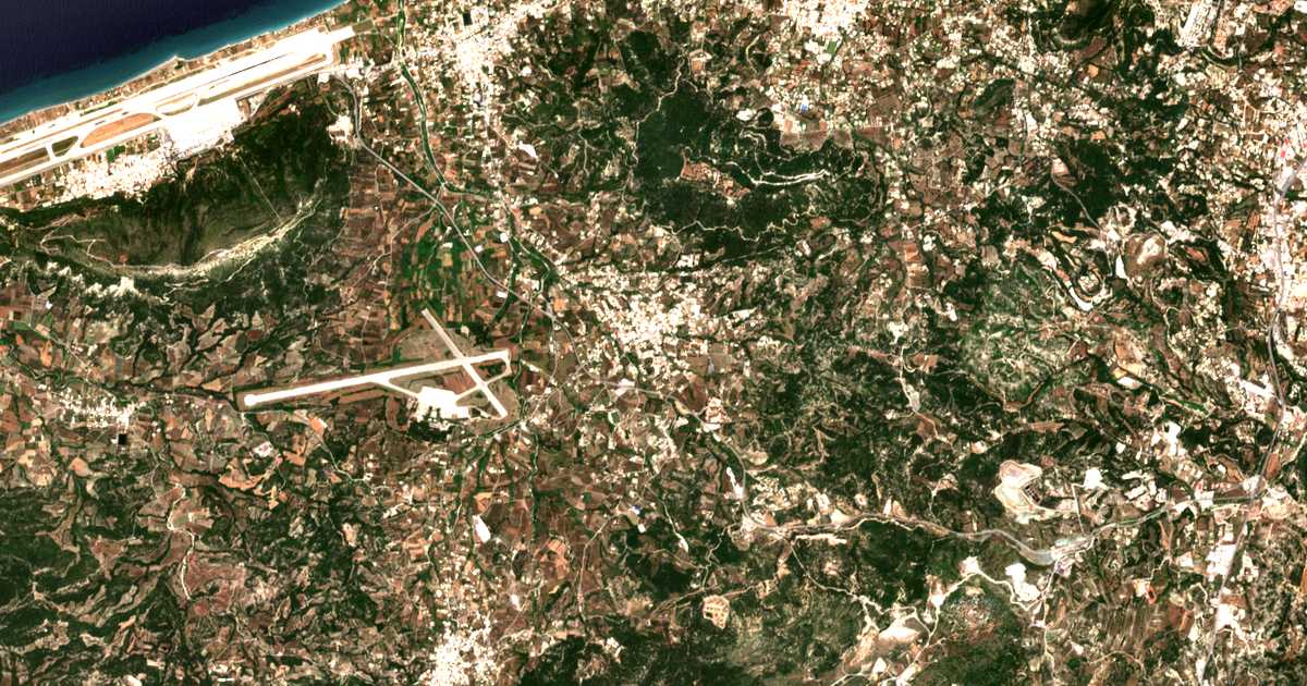 Carte satellite de Pastída