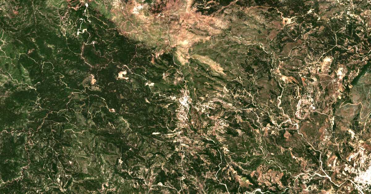 Carte satellite de Psínthos