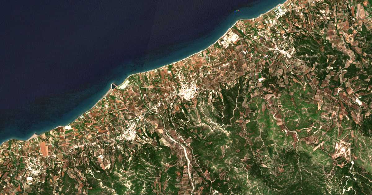 Carte satellite de Soroní