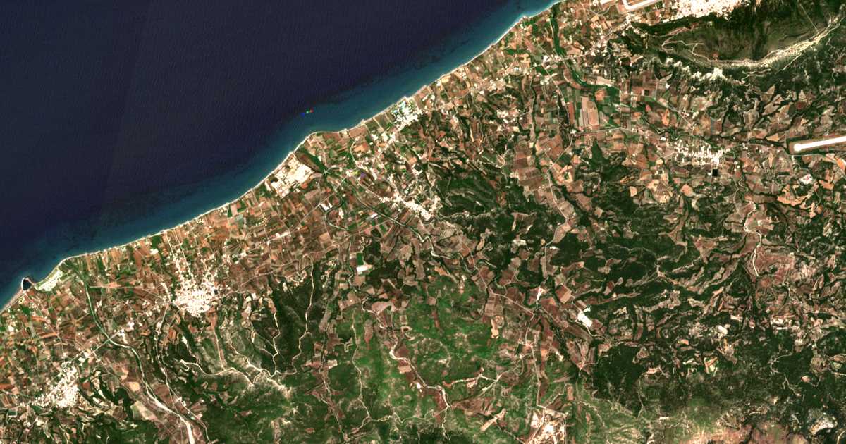 Carte satellite de Theológos