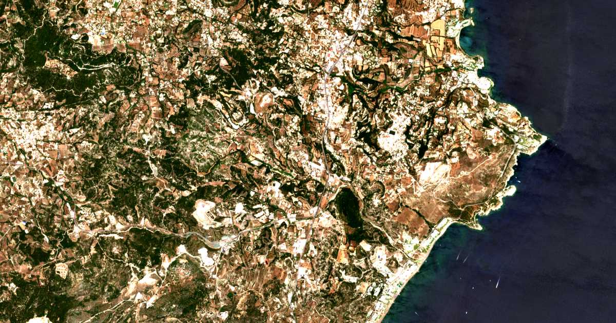 Carte satellite de Tsaḯri