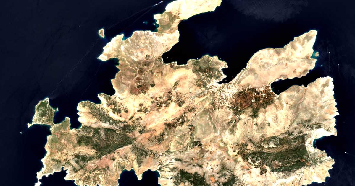 Carte satellite de Roukouniótis