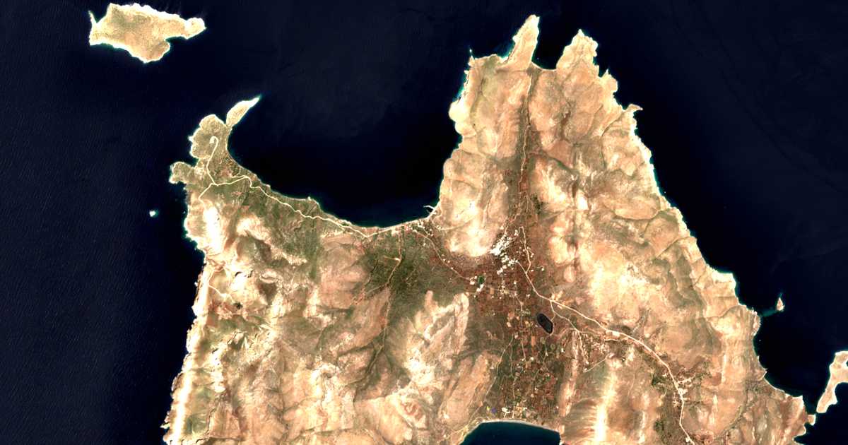 Carte satellite de Ágios Antónios