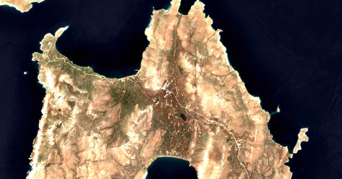 Carte satellite de Megálo Chorió