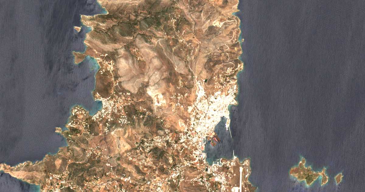 Carte satellite de Alithiní