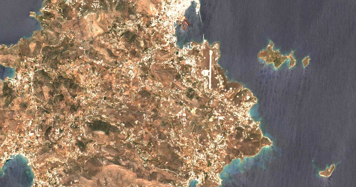 Carte satellite de Áno Mánna