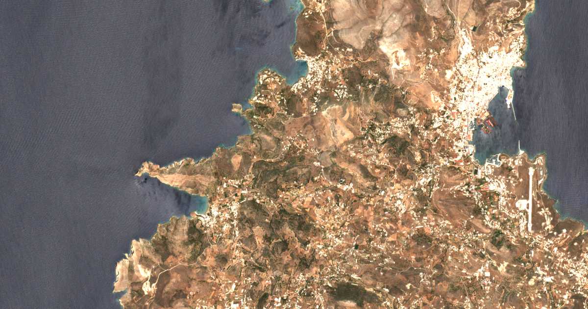 Carte satellite de Danakós