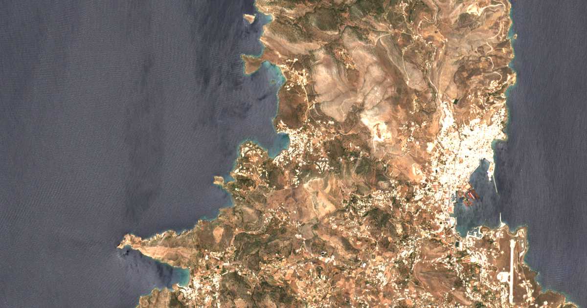 Carte satellite de Kínion