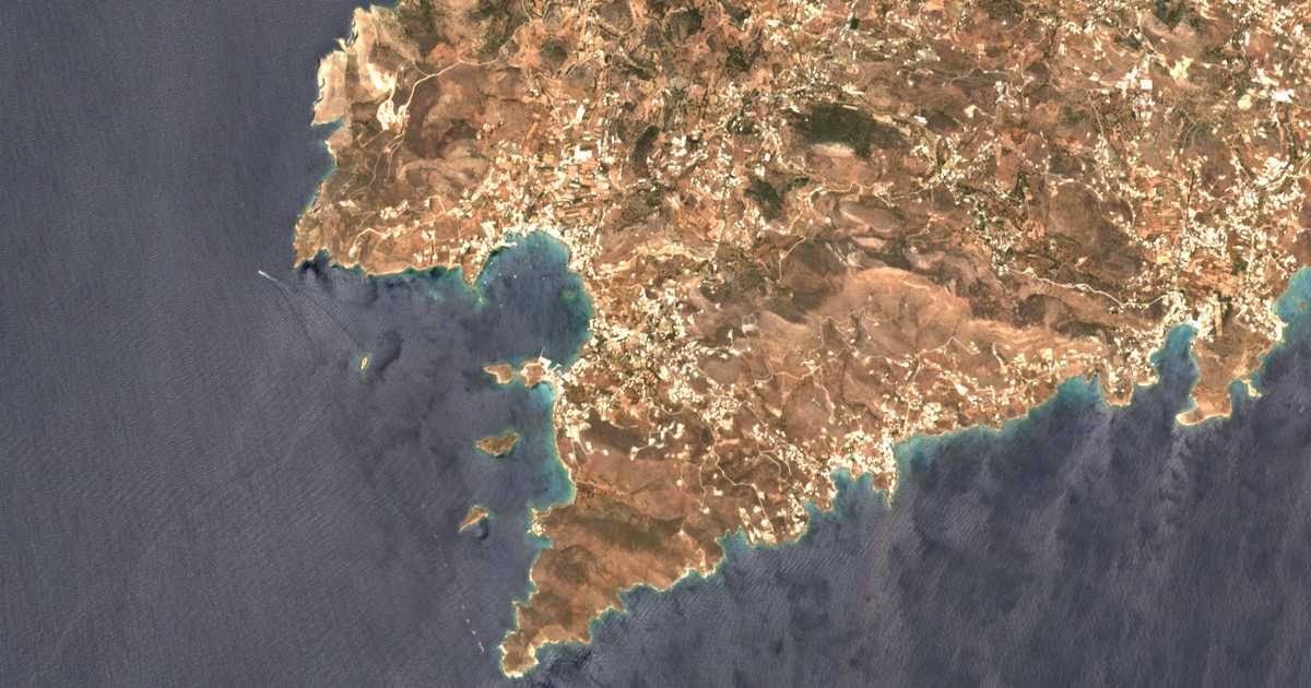 Carte satellite de Possidonía