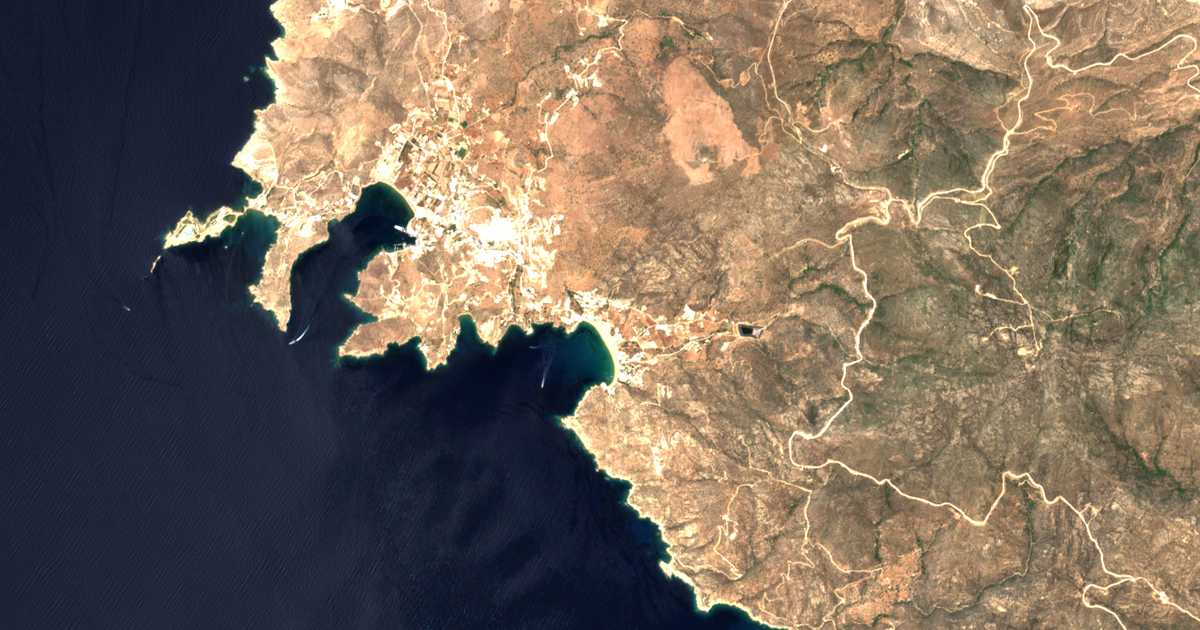 Carte satellite de Mylopótas