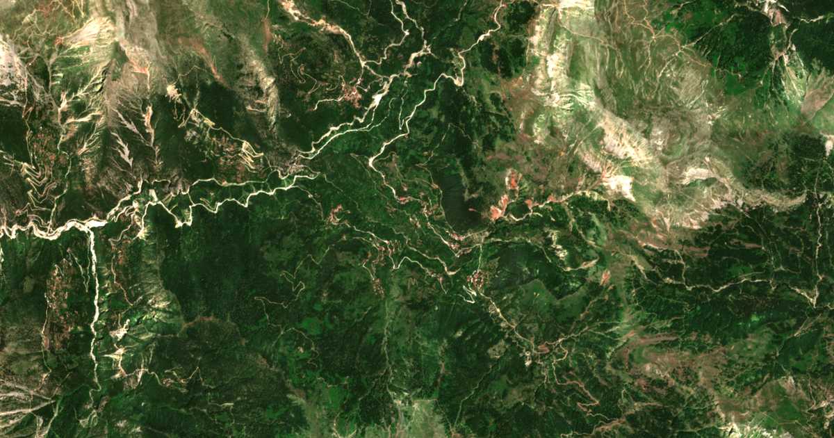 Carte satellite de Argyréika