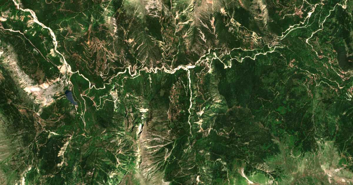 Carte satellite de Leontíton