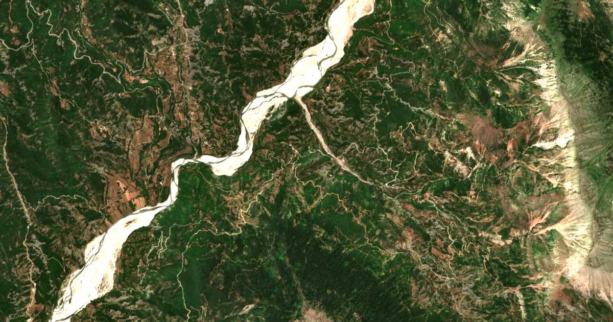 Carte satellite de Neochória