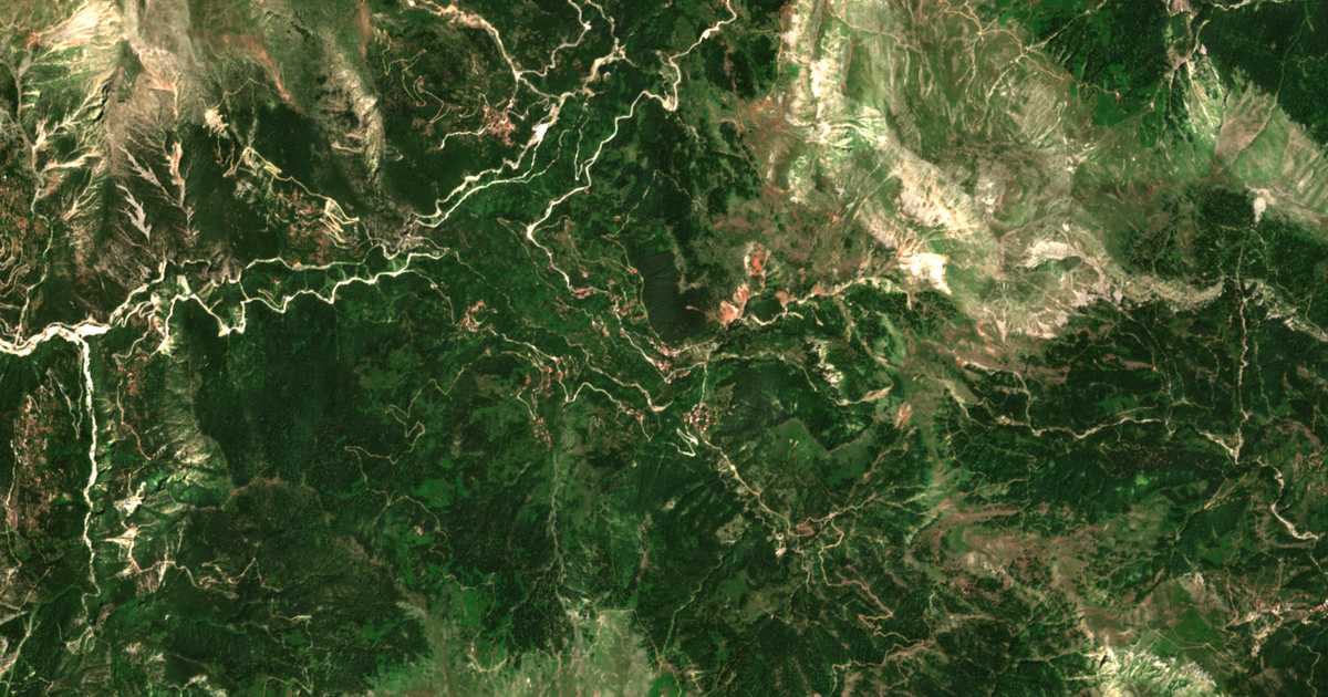 Carte satellite de Petrílon
