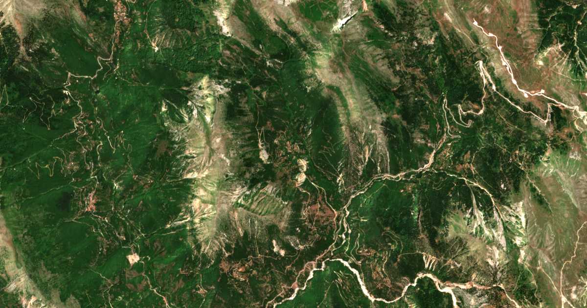 Carte satellite de Therinón