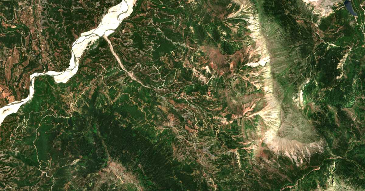 Carte satellite de Vragkianá