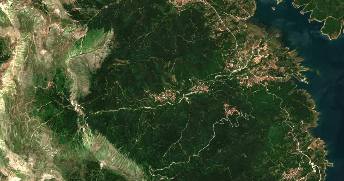 Carte satellite de Fylaktí