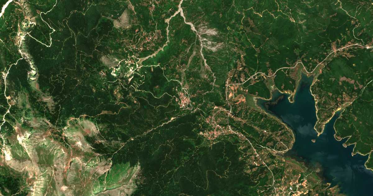 Carte satellite de Keraséa
