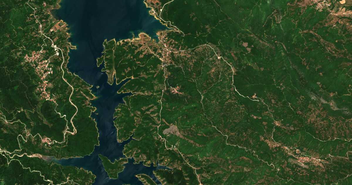Carte satellite de Lamperón
