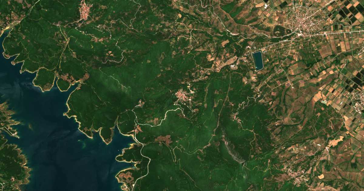 Carte satellite de Moscháton