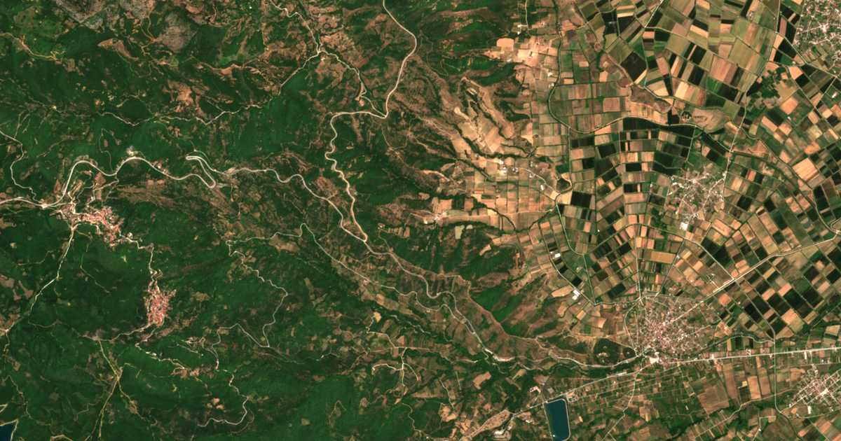 Carte satellite de Rázia