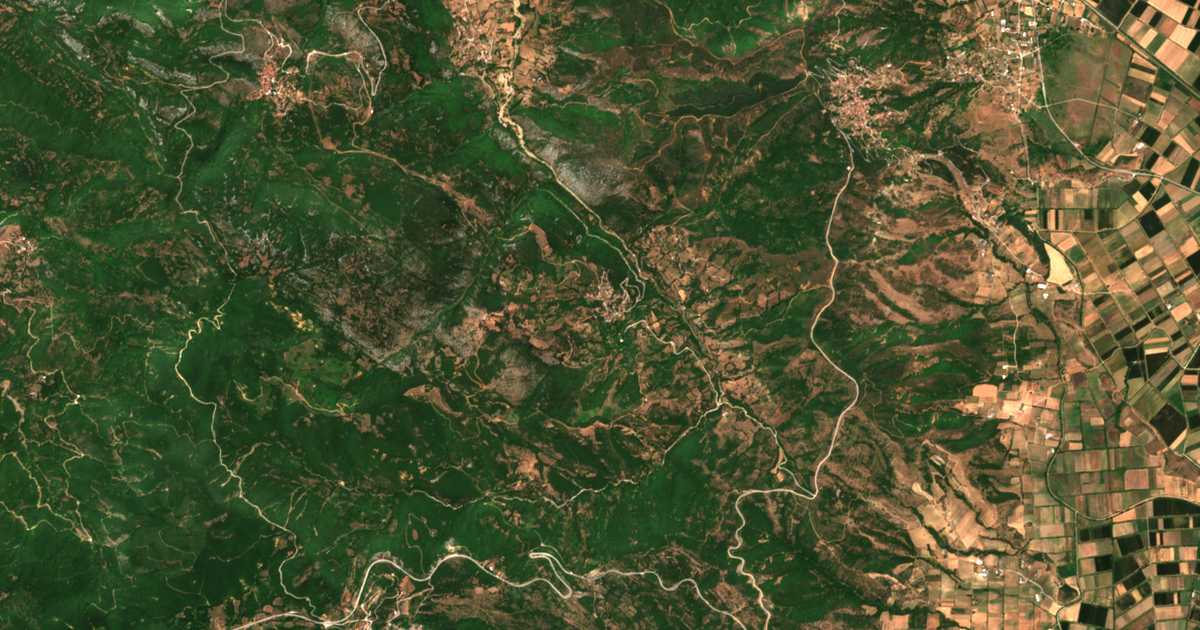 Carte satellite de Ágios Akákios