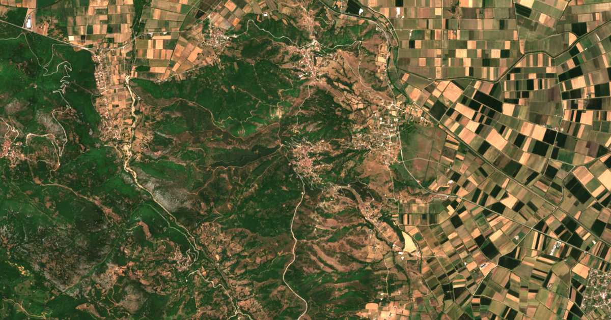 Carte satellite de Kanália