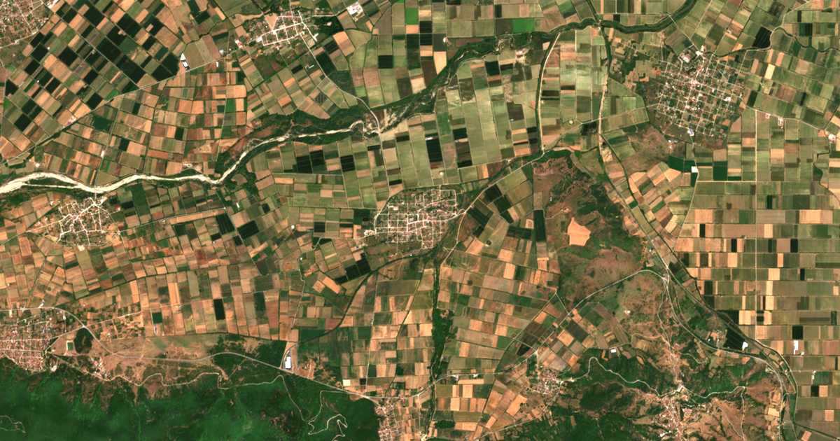 Carte satellite de Magoulítsa
