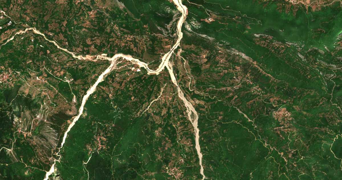 Carte satellite de Xirókampos