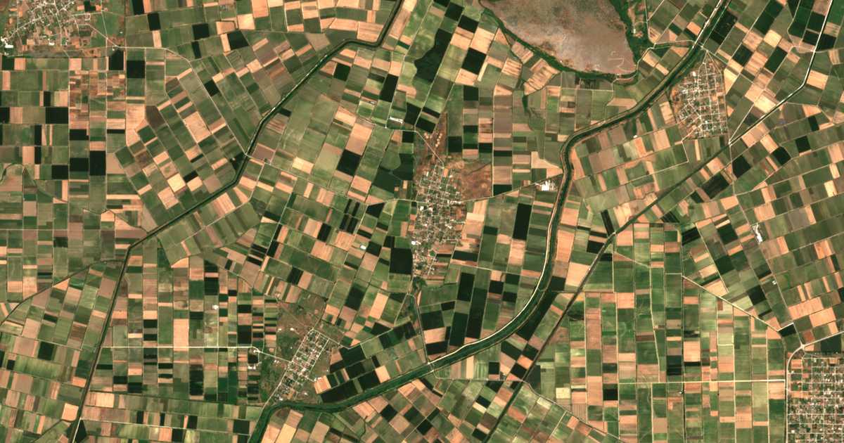 Carte satellite de Koskinás