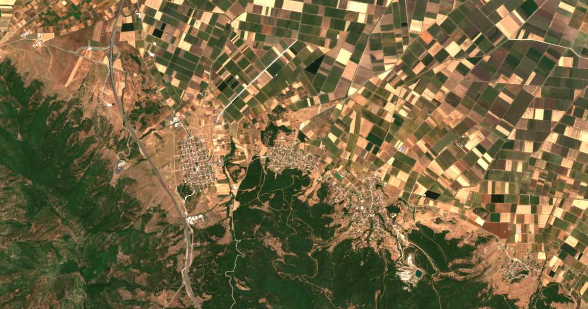 Carte satellite de Achladéa