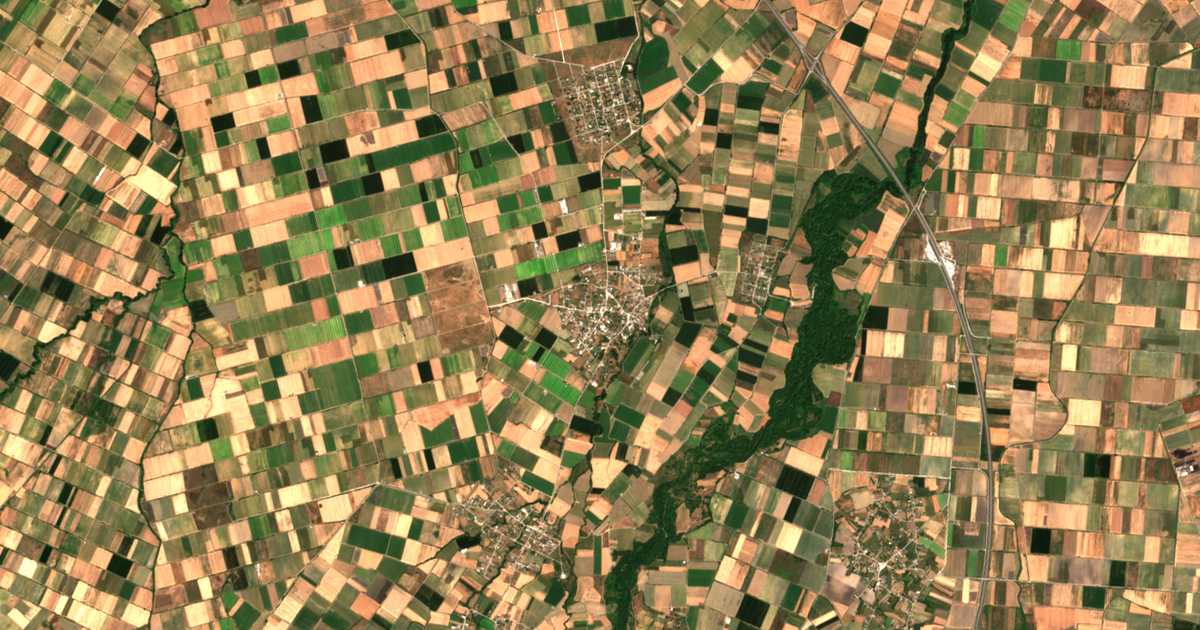 Carte satellite de Ámpelos