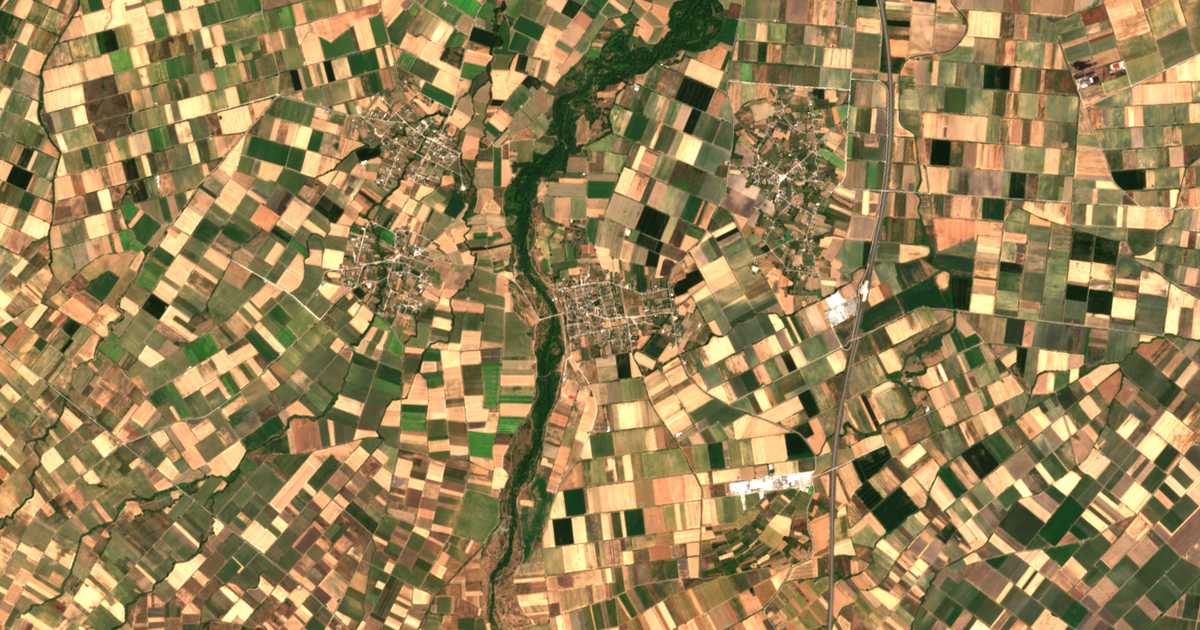Carte satellite de Filía