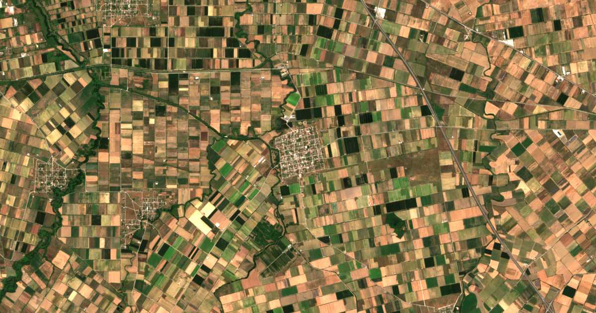 Carte satellite de Karpochórion