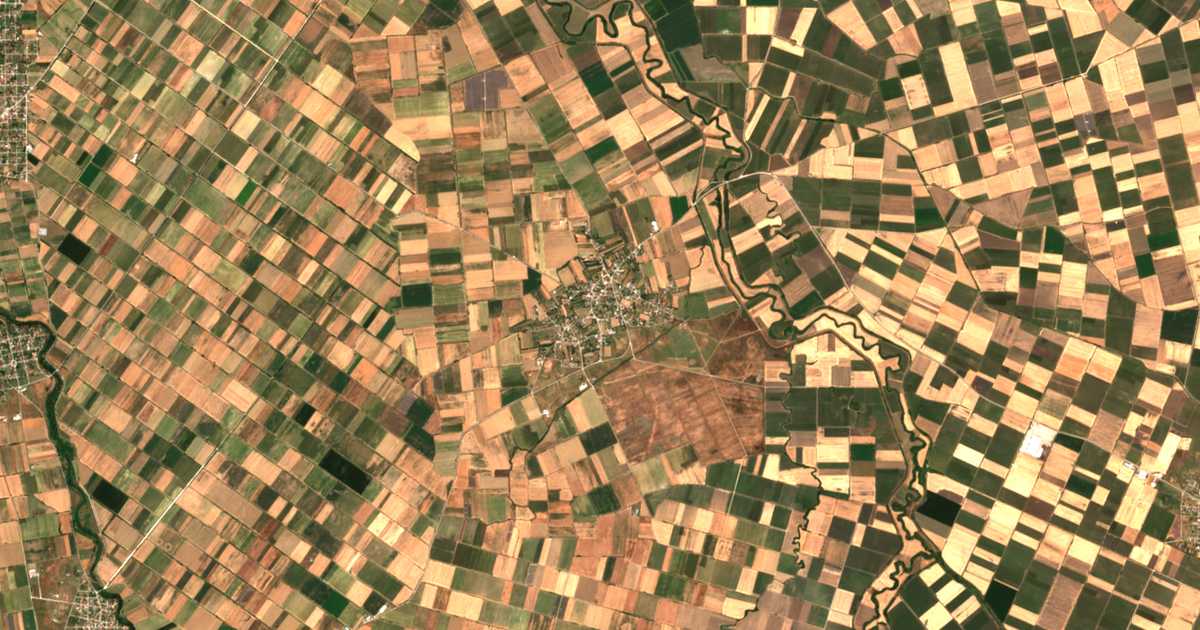 Carte satellite de Kypséli