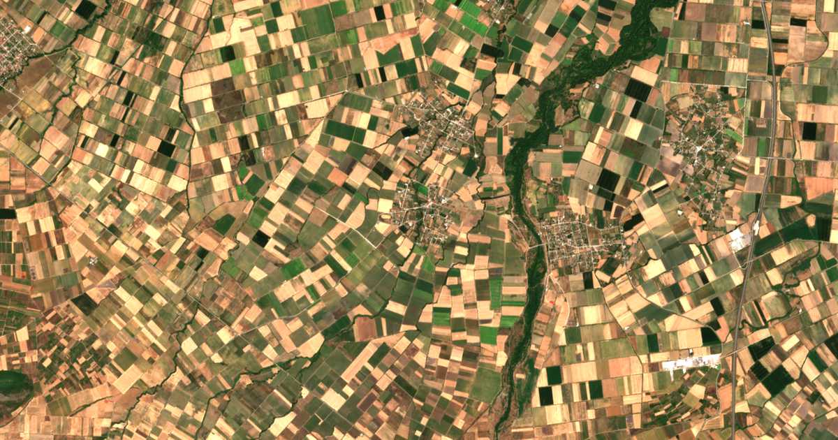 Carte satellite de Melissochórion