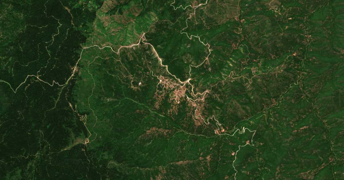 Carte satellite de Rendína