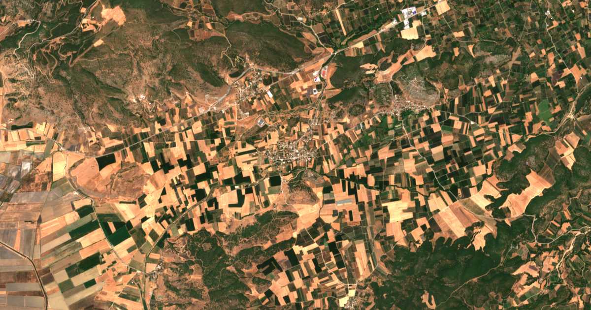 Carte satellite de Anávra