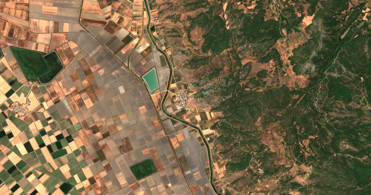 Carte satellite de Kastríon