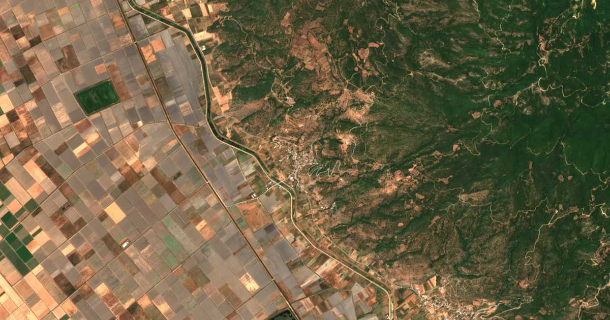 Carte satellite de Káto Amygdalí
